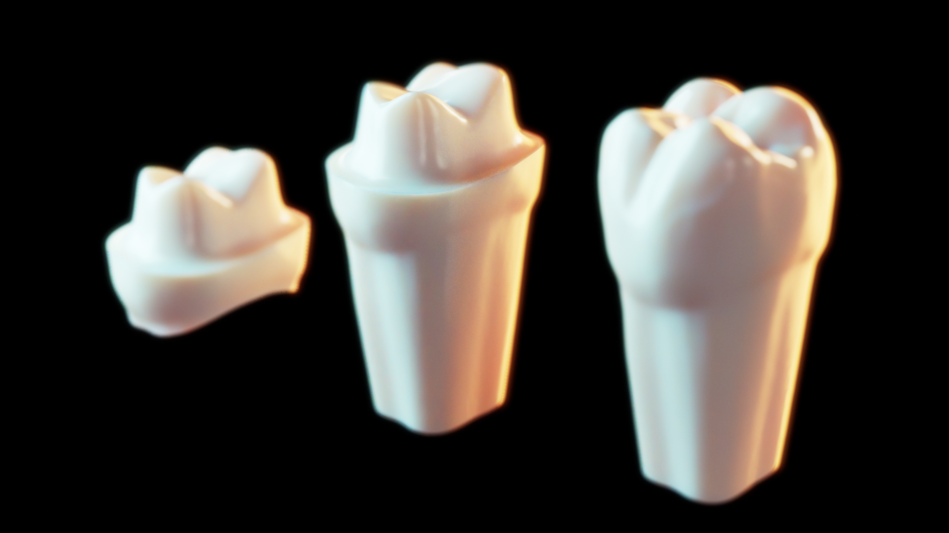 Tooth preparation scientific CGI in Houdini
